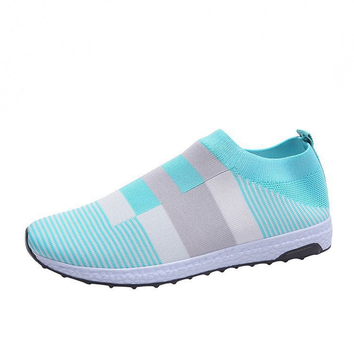 Dame Åndbare Slip-On Sneakers med Stretch-Overdel og skridsikker Såle Stilla