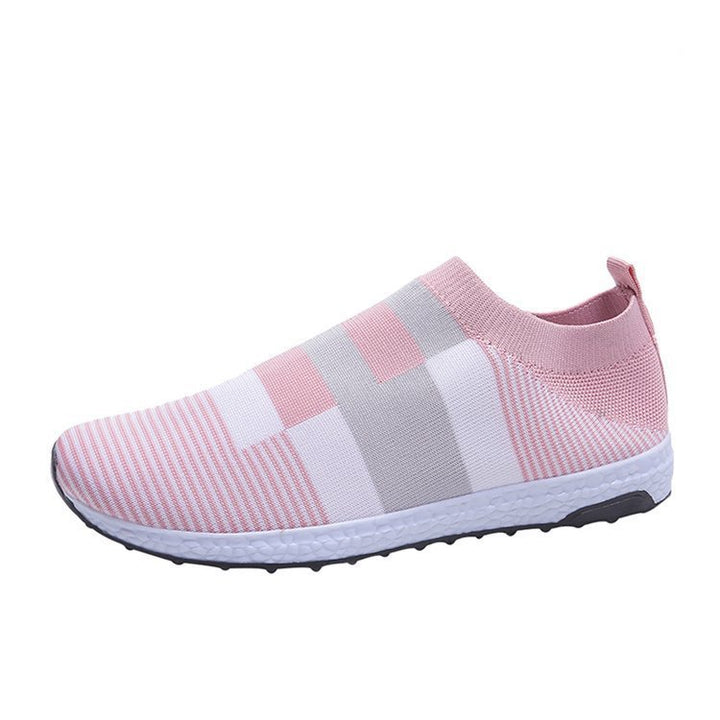Dame Åndbare Slip-On Sneakers med Stretch-Overdel og skridsikker Såle Stilla