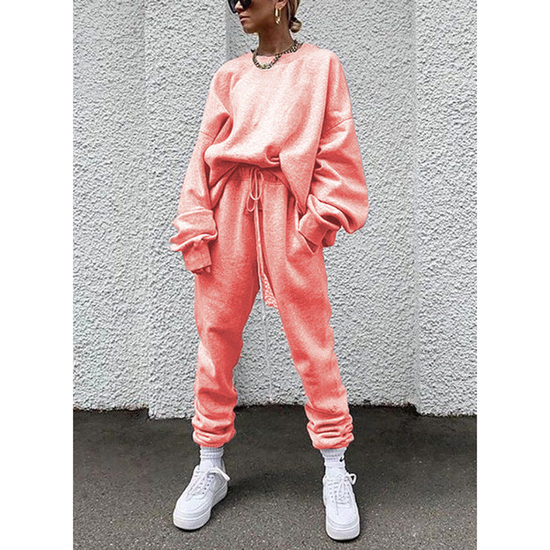 Dame Sporty Sweater- og Joggingbukser-Sæt Stilla