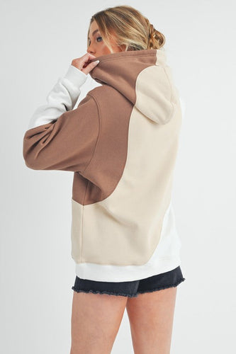 Stilla | Bølgeformet Hættepullover Med Mønster