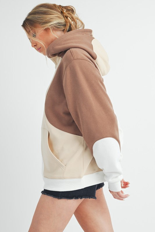 Stilla | Bølgeformet Hættepullover Med Mønster