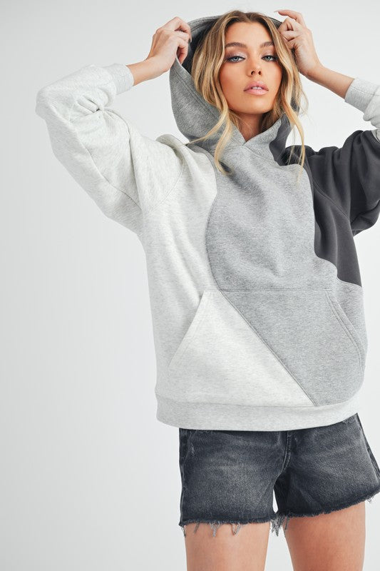 Stilla | Bølgeformet Hættepullover Med Mønster