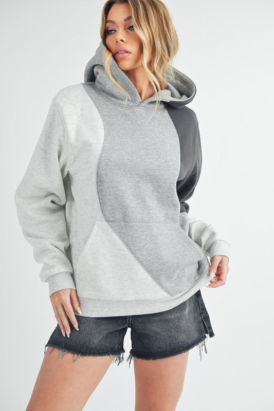 Stilla | Bølgeformet Hættepullover Med Mønster