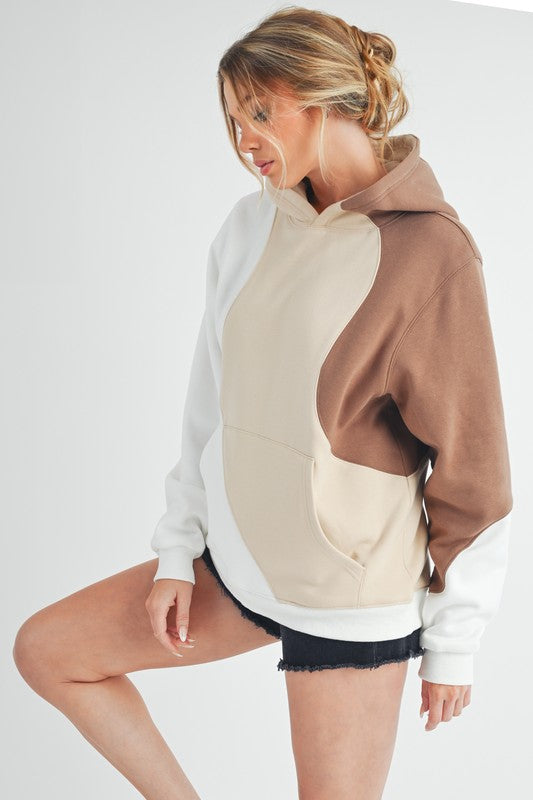 Stilla | Bølgeformet Hættepullover Med Mønster
