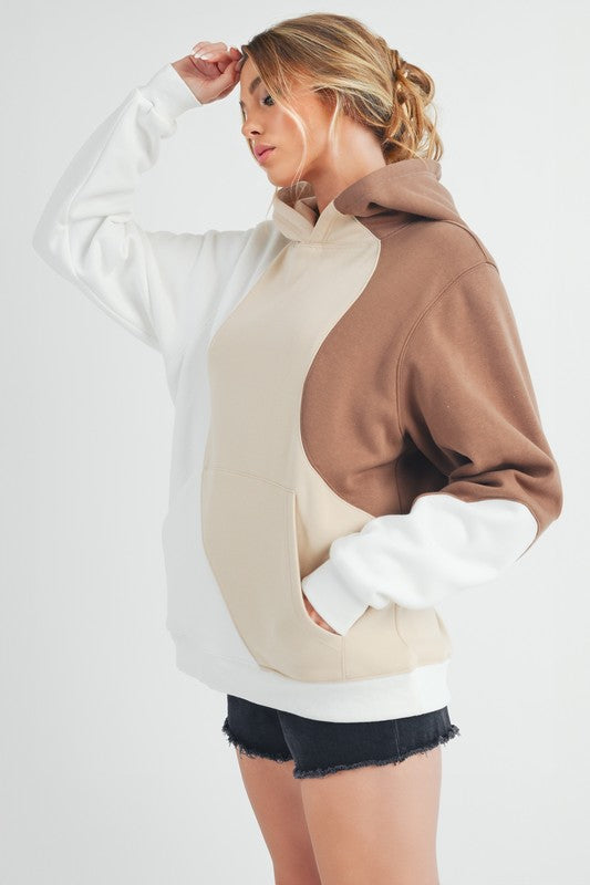 Stilla | Bølgeformet Hættepullover Med Mønster