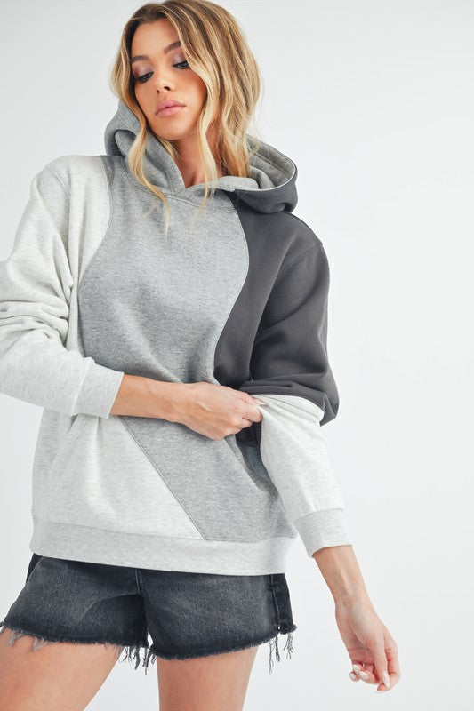 Stilla | Bølgeformet Hættepullover Med Mønster