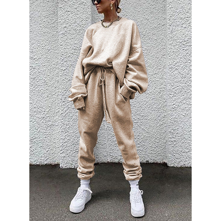 Dame Sporty Sweater- og Joggingbukser-Sæt Stilla