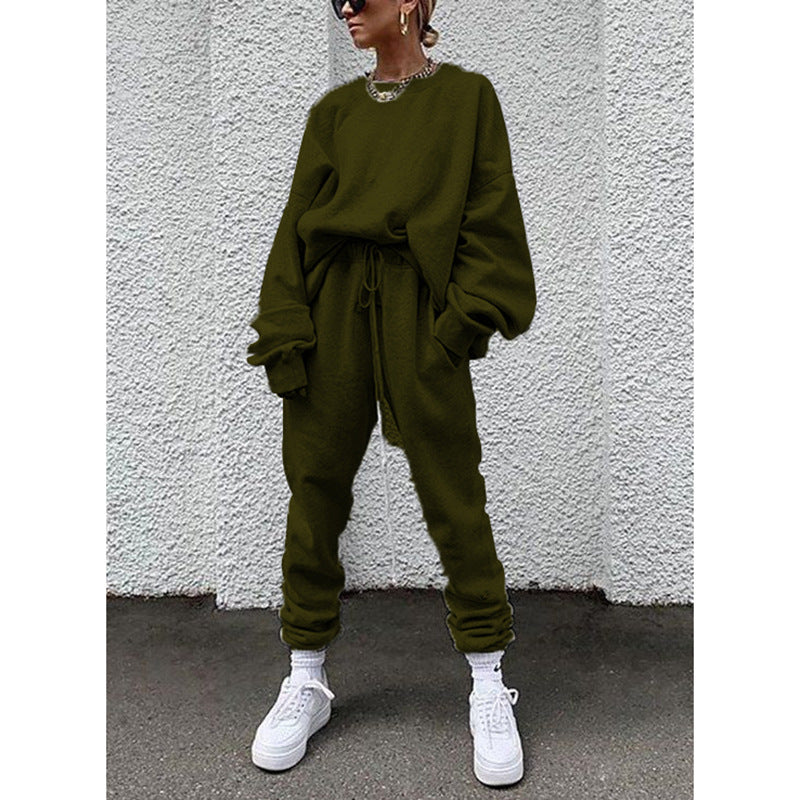 Dame Sporty Sweater- og Joggingbukser-Sæt Stilla