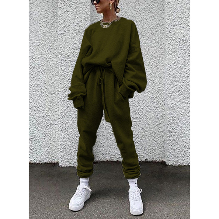 Dame Sporty Sweater- og Joggingbukser-Sæt Stilla