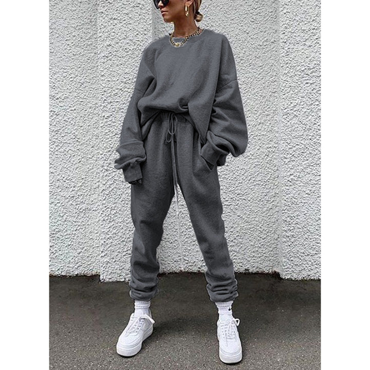 Dame Sporty Sweater- og Joggingbukser-Sæt Stilla