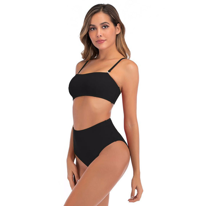 Dame Høj talje Bikini-Sæt med minimalistiske detaljer og justerbare stropper Stilla
