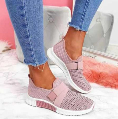Dame Sports Slip-On Sneakers med åndbart mesh-overmateriale Stilla