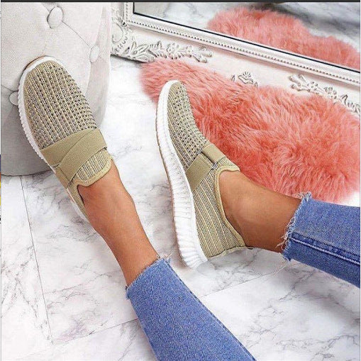 Dame Sports Slip-On Sneakers med åndbart mesh-overmateriale Stilla