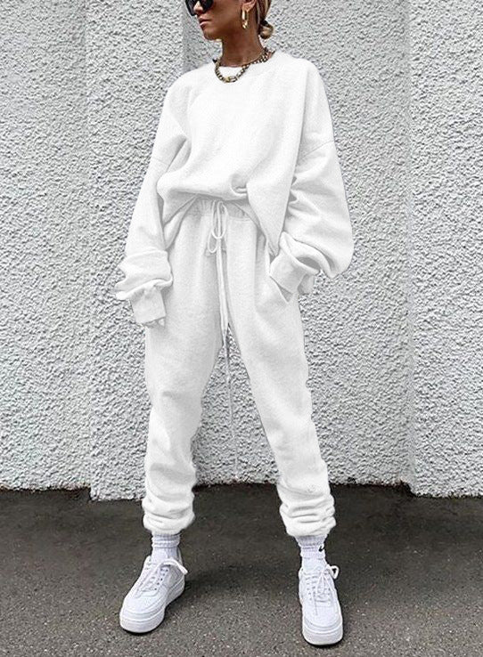 Dame Sporty Sweater- og Joggingbukser-Sæt Stilla