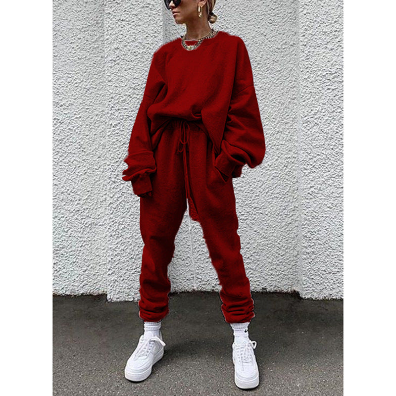Dame Sporty Sweater- og Joggingbukser-Sæt Stilla