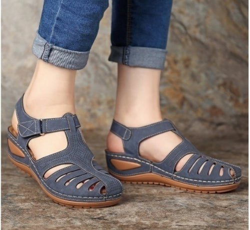 Dame Komfortable Rem-sandaler med åndbart overmateriale og ergonomisk sål Stilla