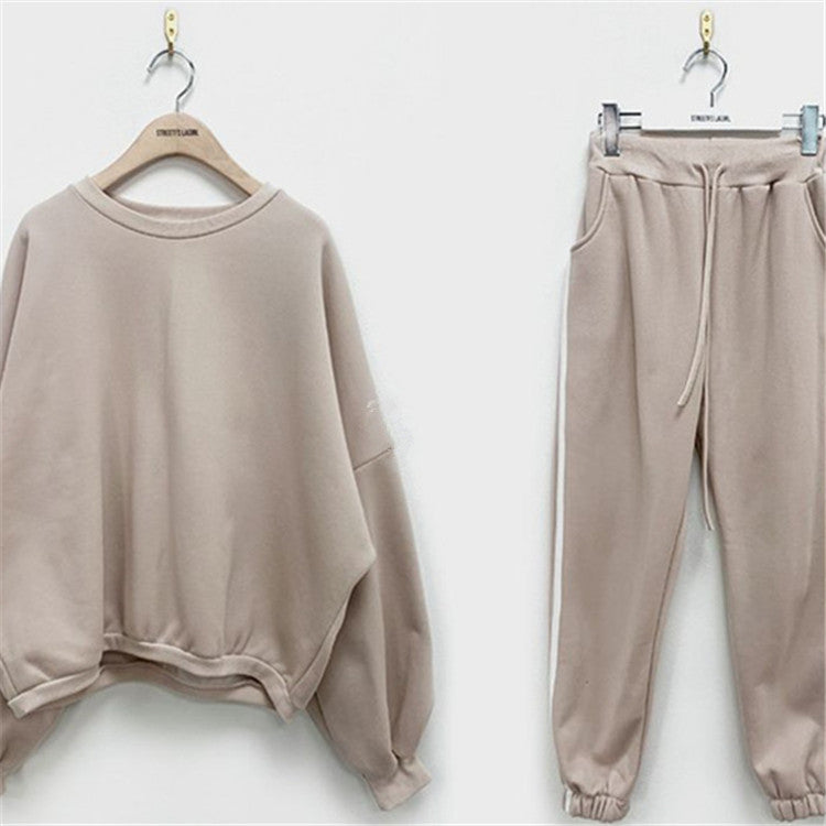Damer komfortabel fritids sæt med oversized sweater og joggebukser Stilla