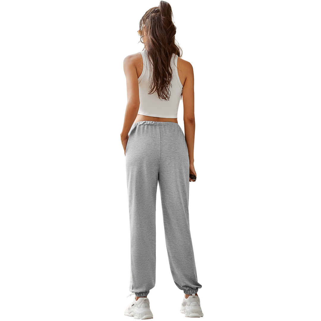 Damer komfortable joggingbukser med sidelister og elastisk talje Stilla
