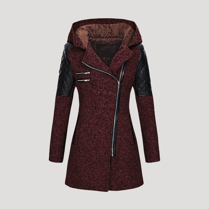 Stilla | Elegant Tweed Hættefrakke