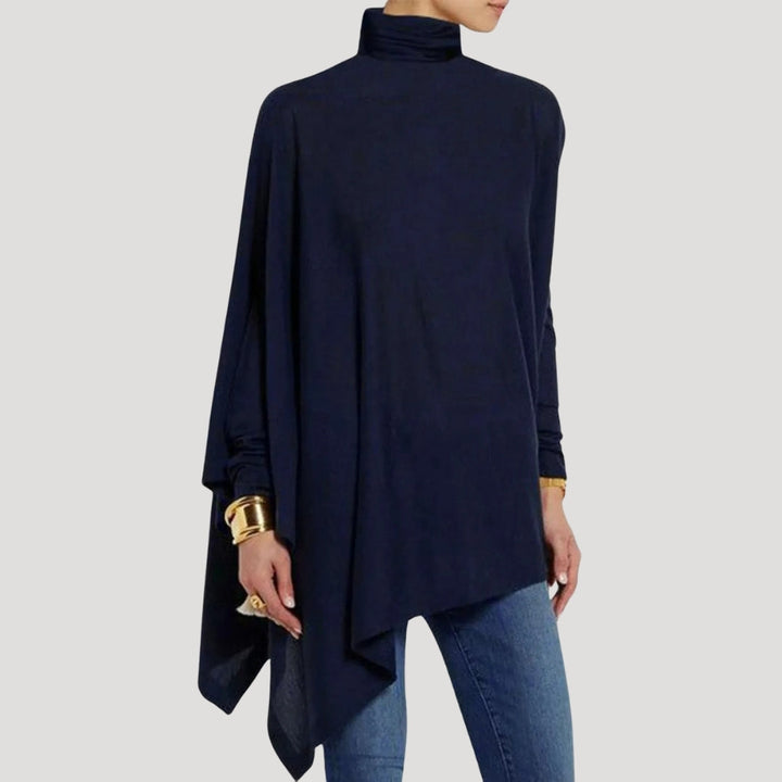 Stilla | Elegant Asymmetrisk Høj Hals Tunika