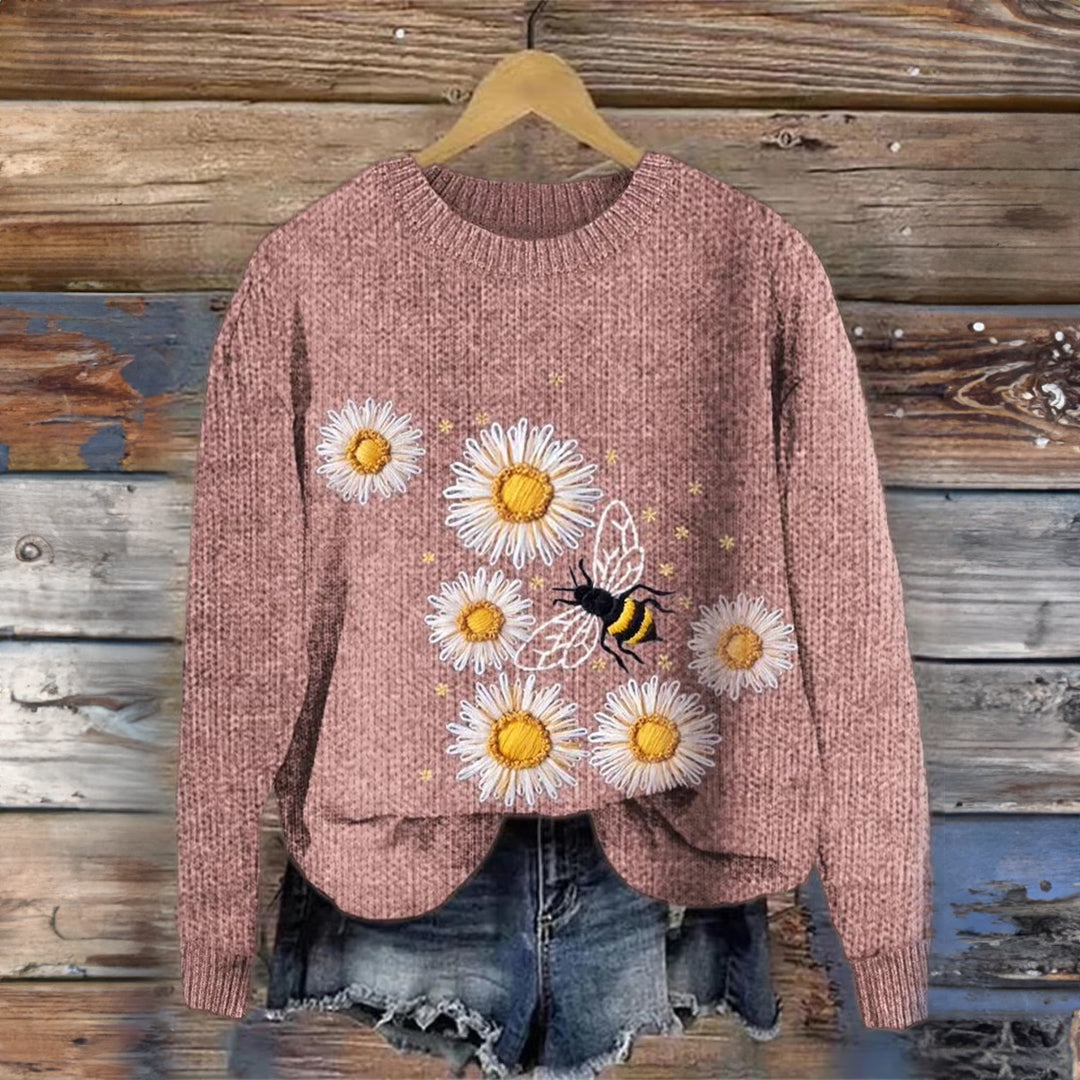 Stilla | Blomsterprint-hoodie med komfort