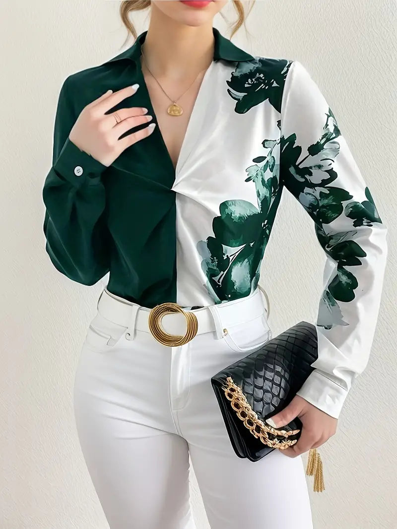 Stilla | Med Blomsterprint Og Snoet Front