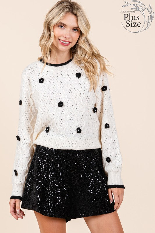 Stilla | Plus En Pullover I Den Moderne Vintage Stil