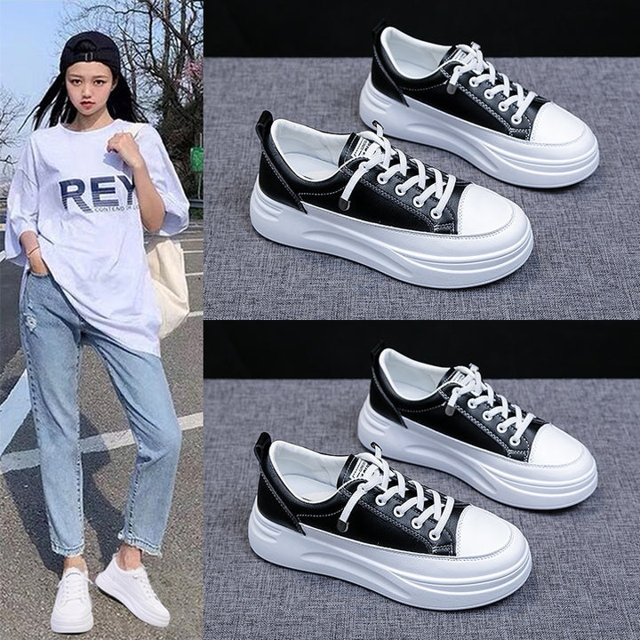 Dame platform sneakers med moderigtig gummisål og behageligt inderside Stilla