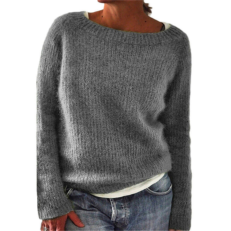Stilla | Basic Pullover Med Rund halsudskæring Til Dame