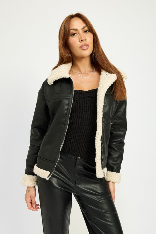 Stilla | Motorcykeljakke i shearling