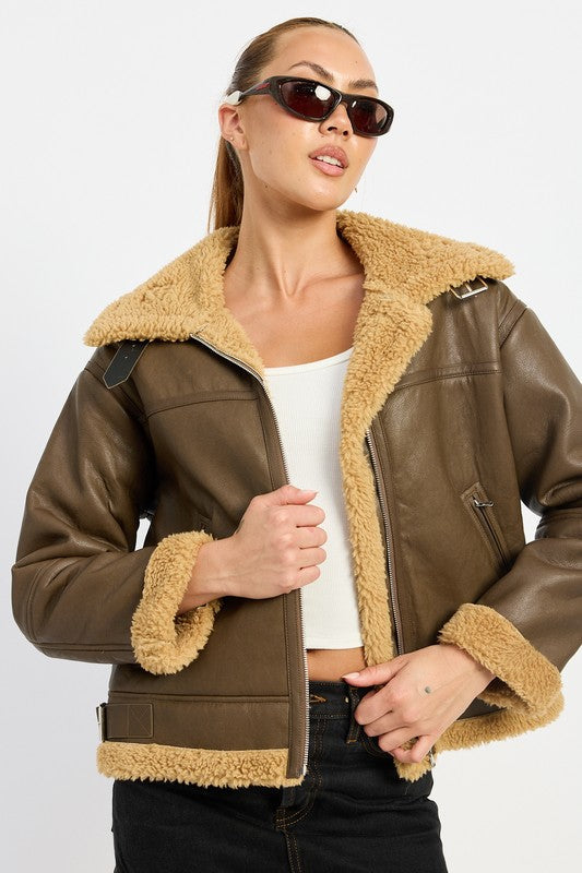 Stilla | Motorcykeljakke i shearling