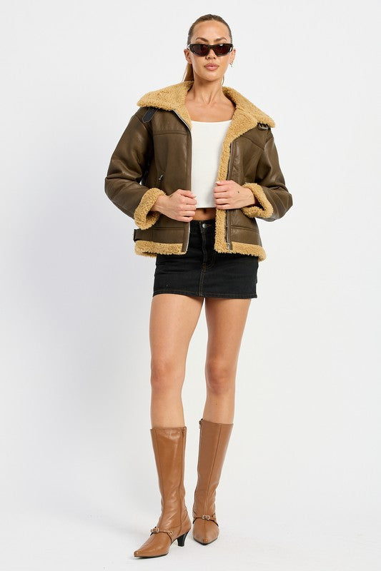 Stilla | Motorcykeljakke i shearling