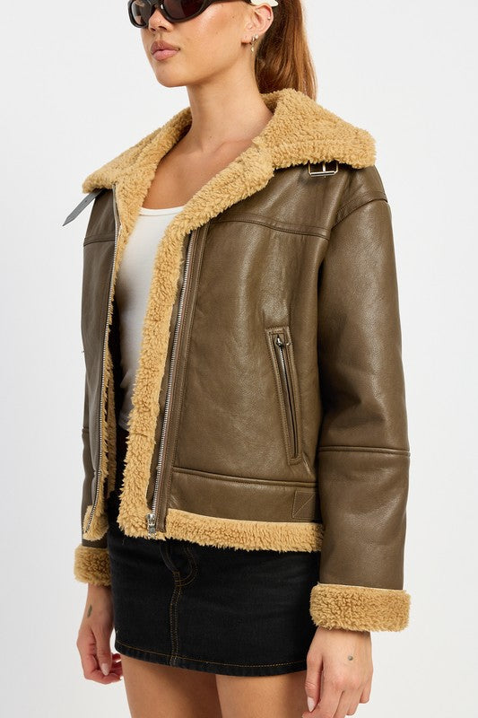 Stilla | Motorcykeljakke i shearling