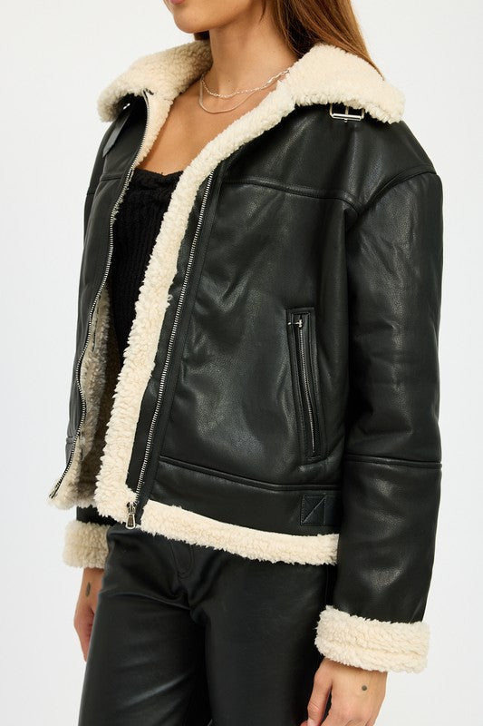 Stilla | Motorcykeljakke i shearling