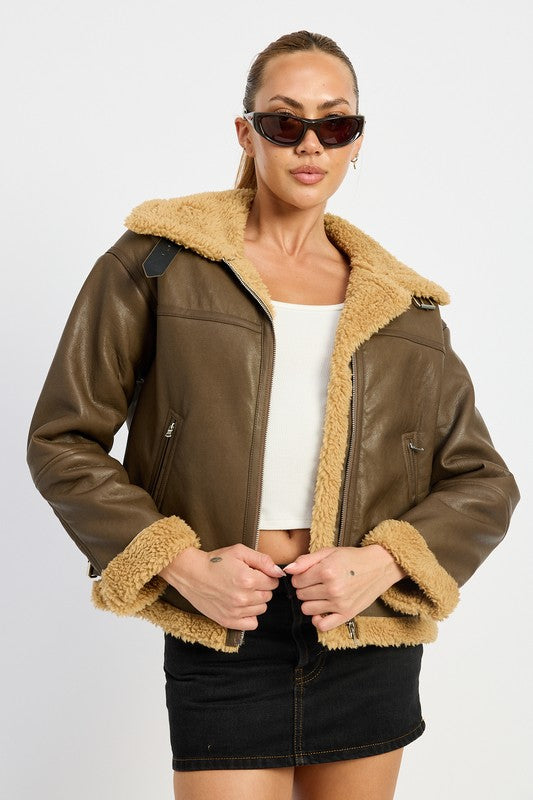 Stilla | Motorcykeljakke i shearling