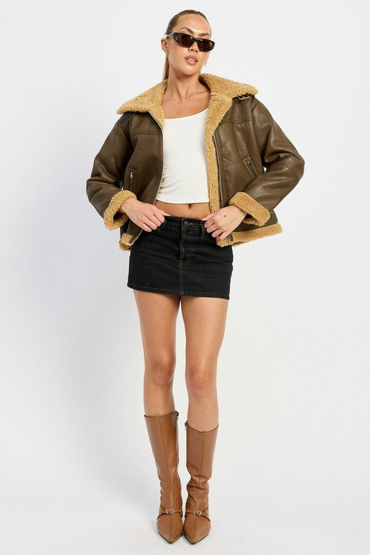 Stilla | Motorcykeljakke i shearling