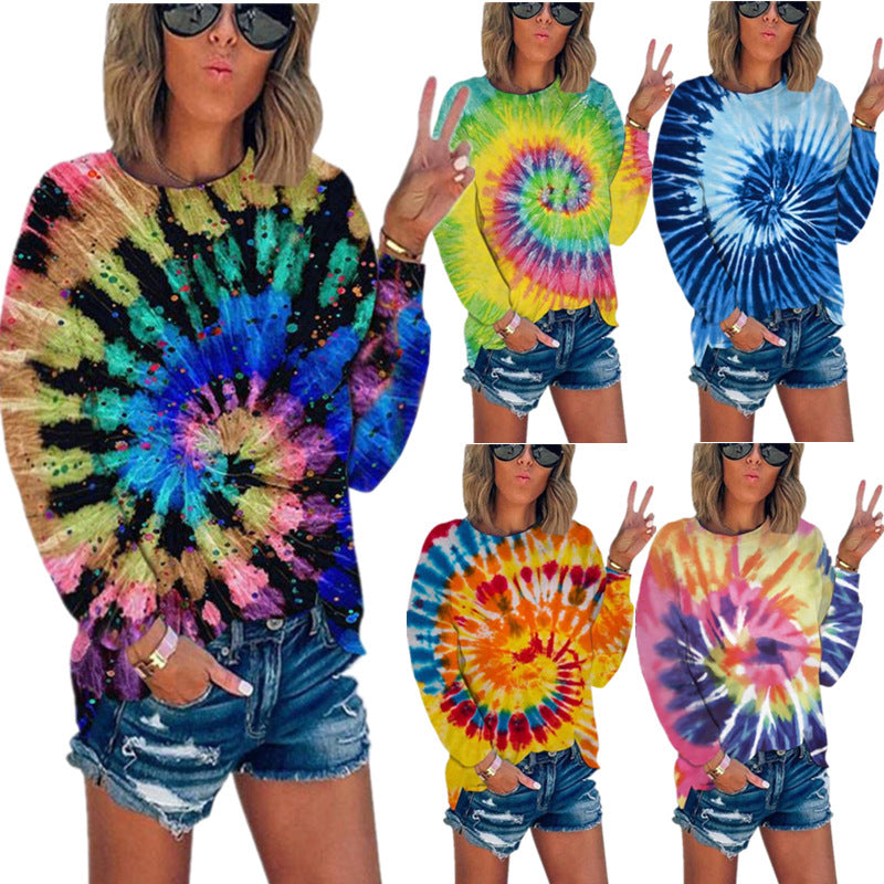 Dame Langærmet T-shirt med spiralbinding Stilla