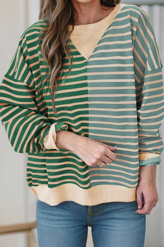Stilla | Sved Oversize Med Faldende Skuldre I Color Block Effekt