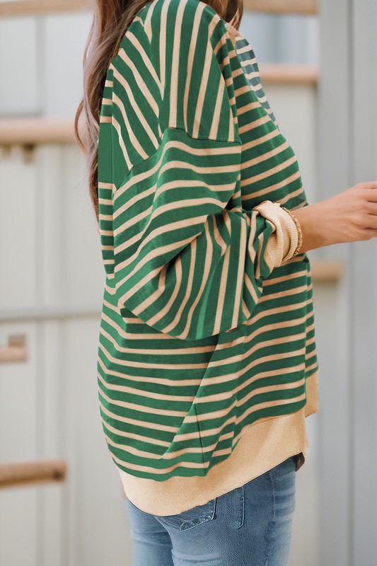 Stilla | Sved Oversize Med Faldende Skuldre I Color Block Effekt