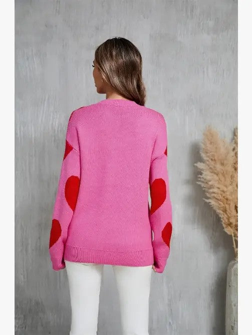 Stilla | Pullover med hjerte strik