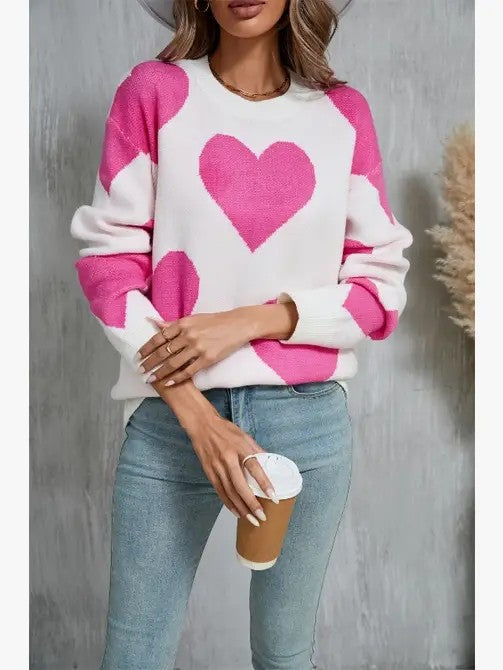 Stilla | Pullover med hjerte strik