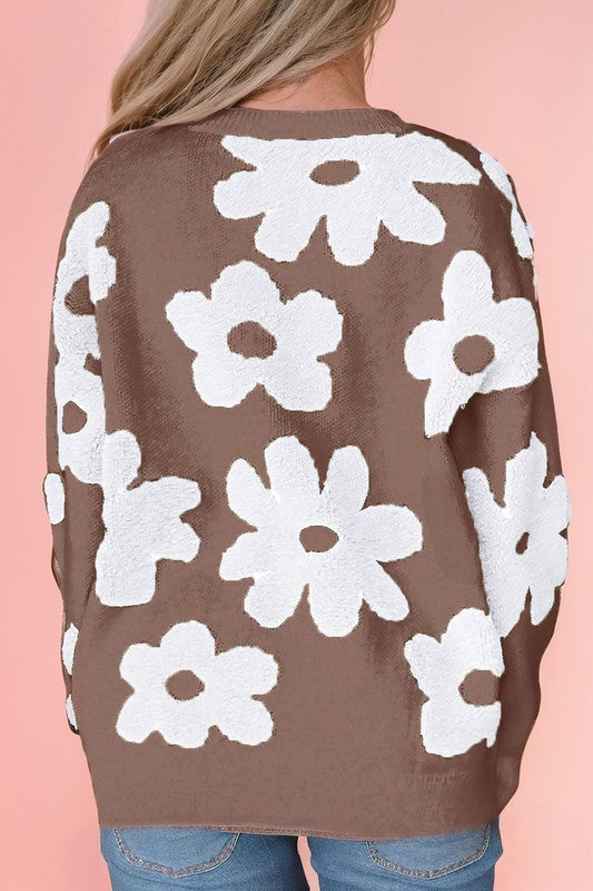 Stilla | Vinhøst Blomstertop Med Faldende Skuldre