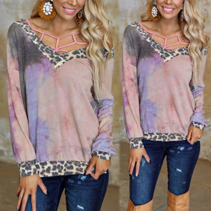 Dame Casual Sweatshirt med moderigtigt snit og dyrekrave Stilla