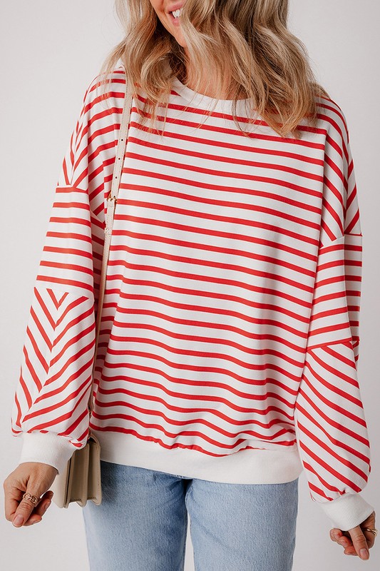 Stilla | Sweatshirt til kvinder, løs pasform, dybe skuldre og rund halsudskæring