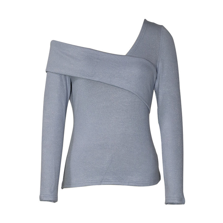 Dame Off-Shoulder Langærmet top med stilfuldt snit Stilla