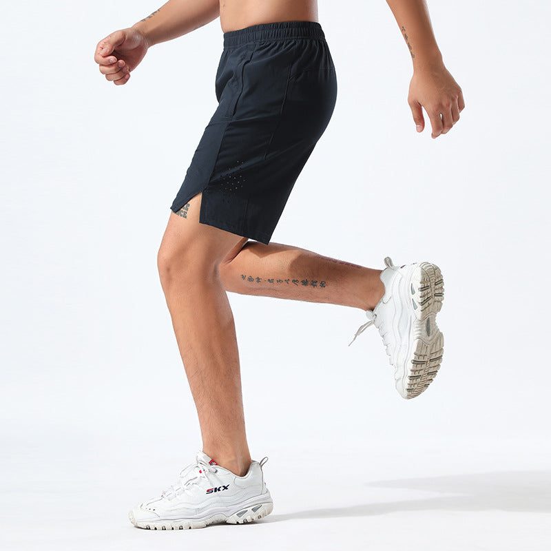 Herrer Sport shorts med sidelufteåbninger og elastisk talje Stilla