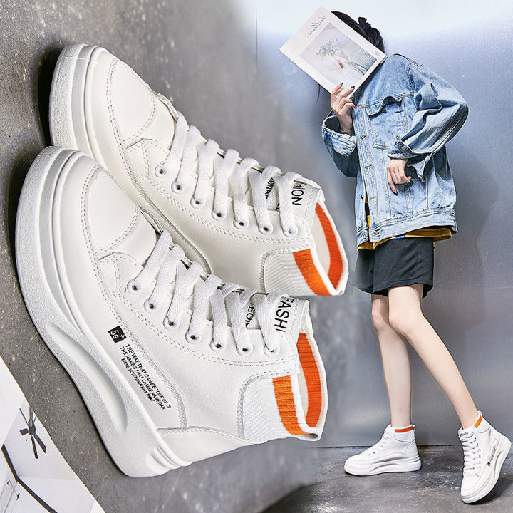 Dame platform sneakers med moderigtig gummisål og behageligt inderside Stilla
