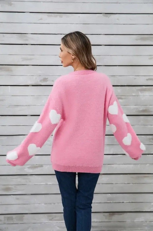 Stilla | Blødt Strikket Hjerte Sweater