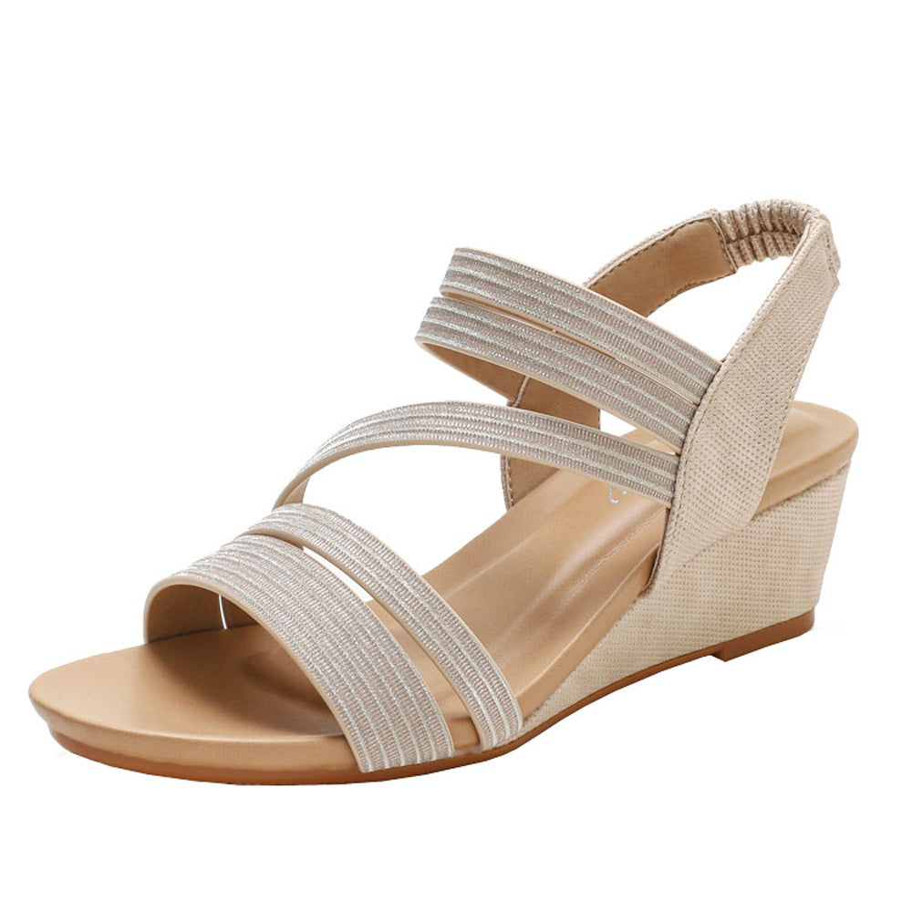 Dame kile sandals med elastiske stropper fra Stilla