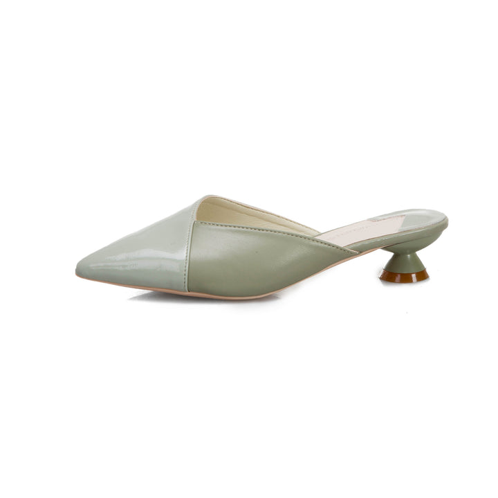 Dame Slingback Mules med spids tåform og trendy blokhæl Stilla